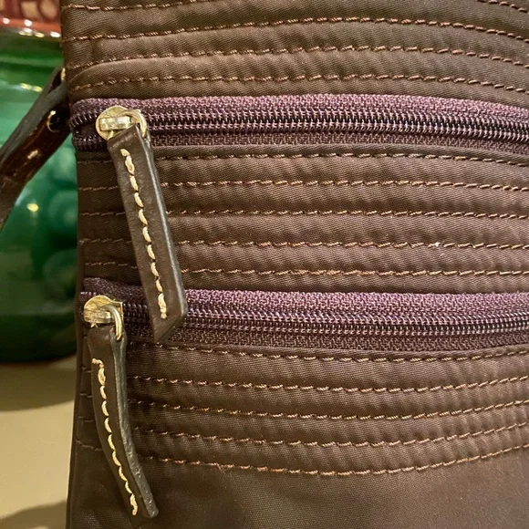 Dooney & Bourke North/South Nylon Triple Zip Crossbody Bag - Picture 5 of 8